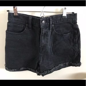 Madewell lunar wash high rise denim shorts sz 25